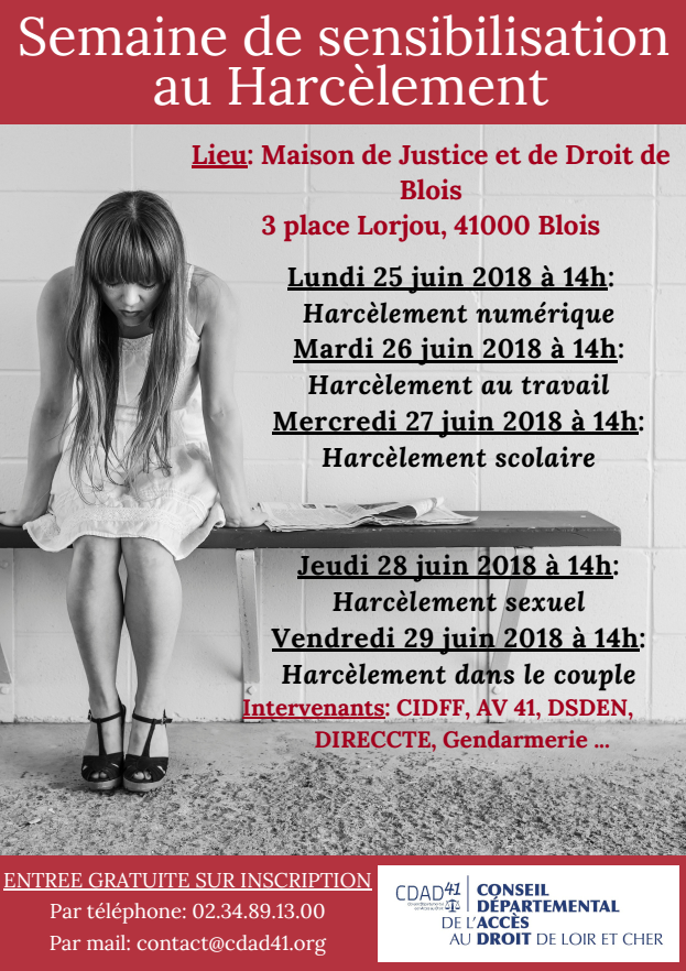 Semaine de sensibilisation au harcèlement