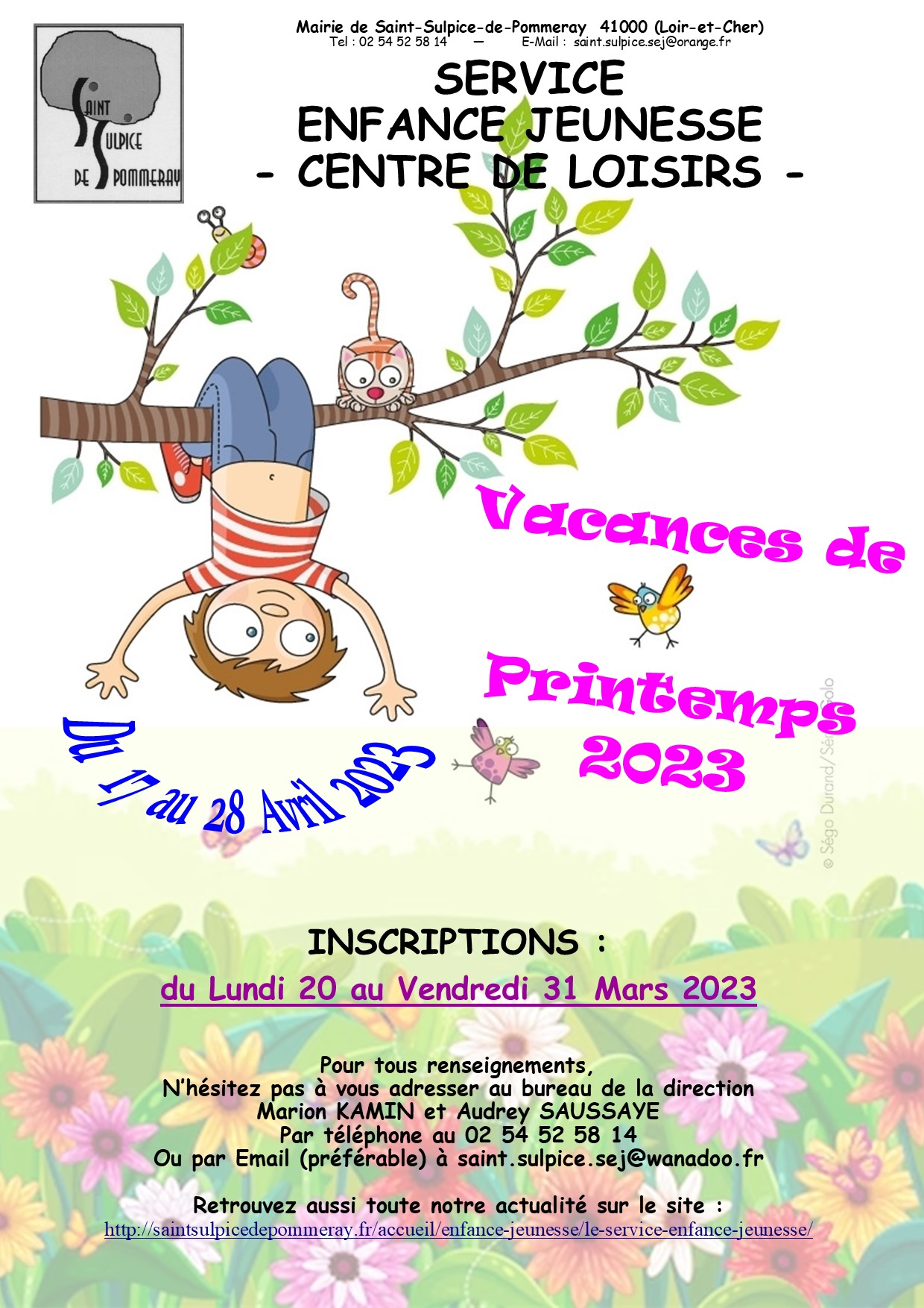 Vacances de Printemps 2023