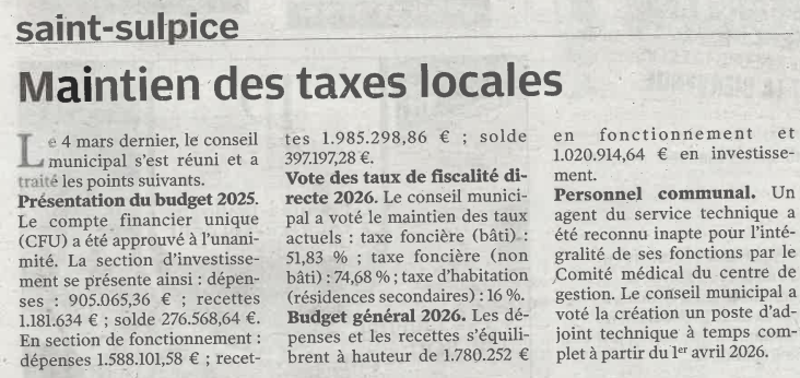 Article NR du 17/03/2026