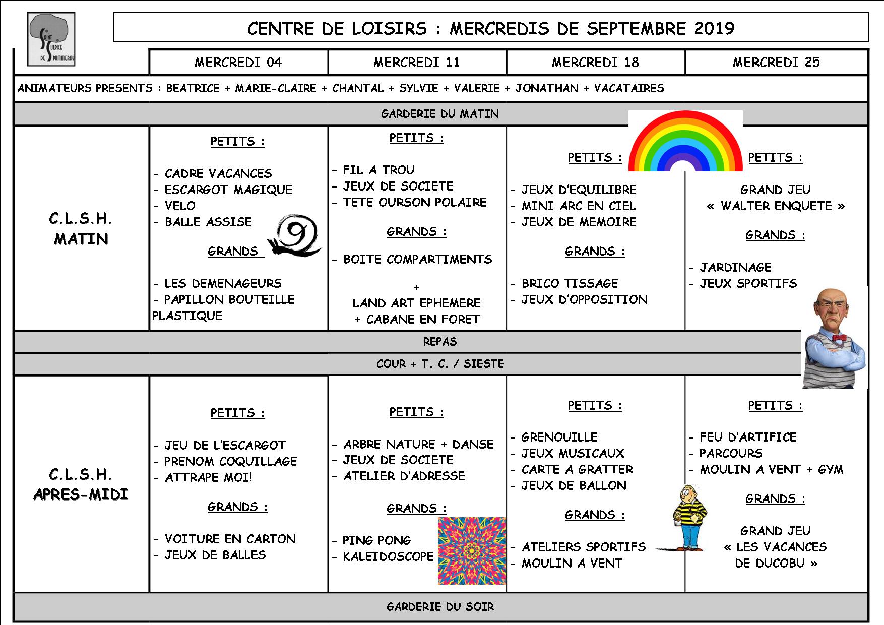 Projets d’animation du Centre de Loisirs des mercredis – Mairie de