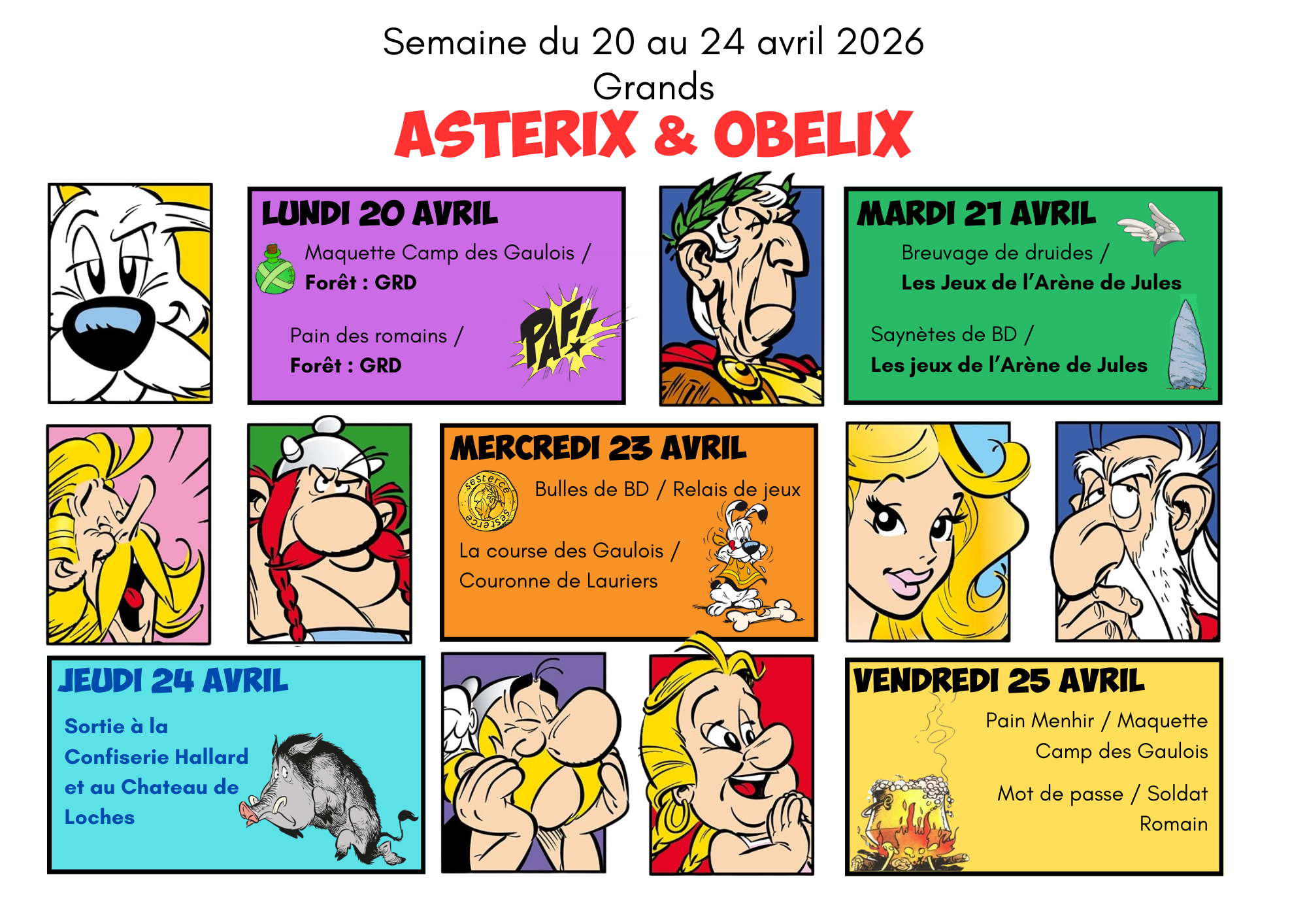 Planning de printemps Grands S2