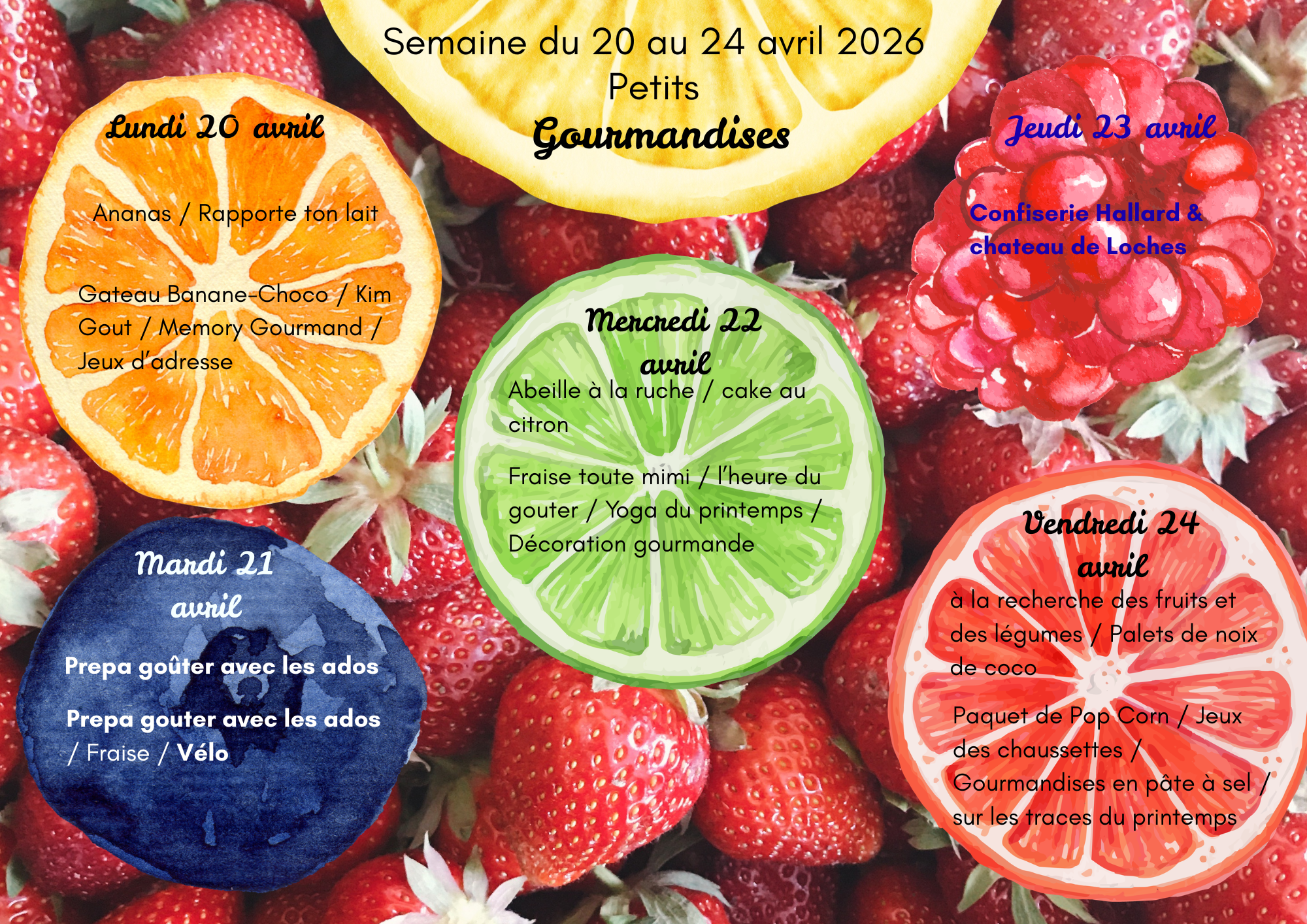 Planning d'automne Petits S2