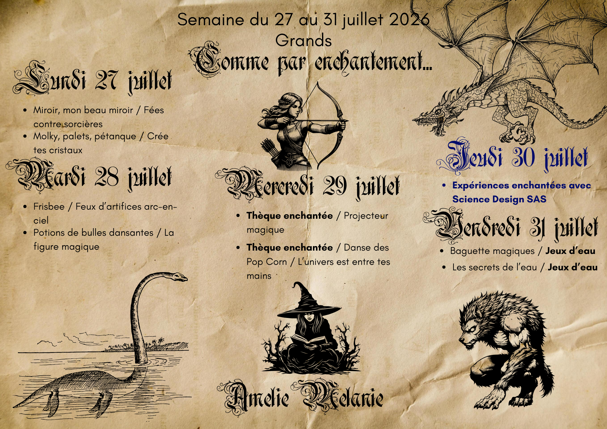 Planning d'été Grands S4