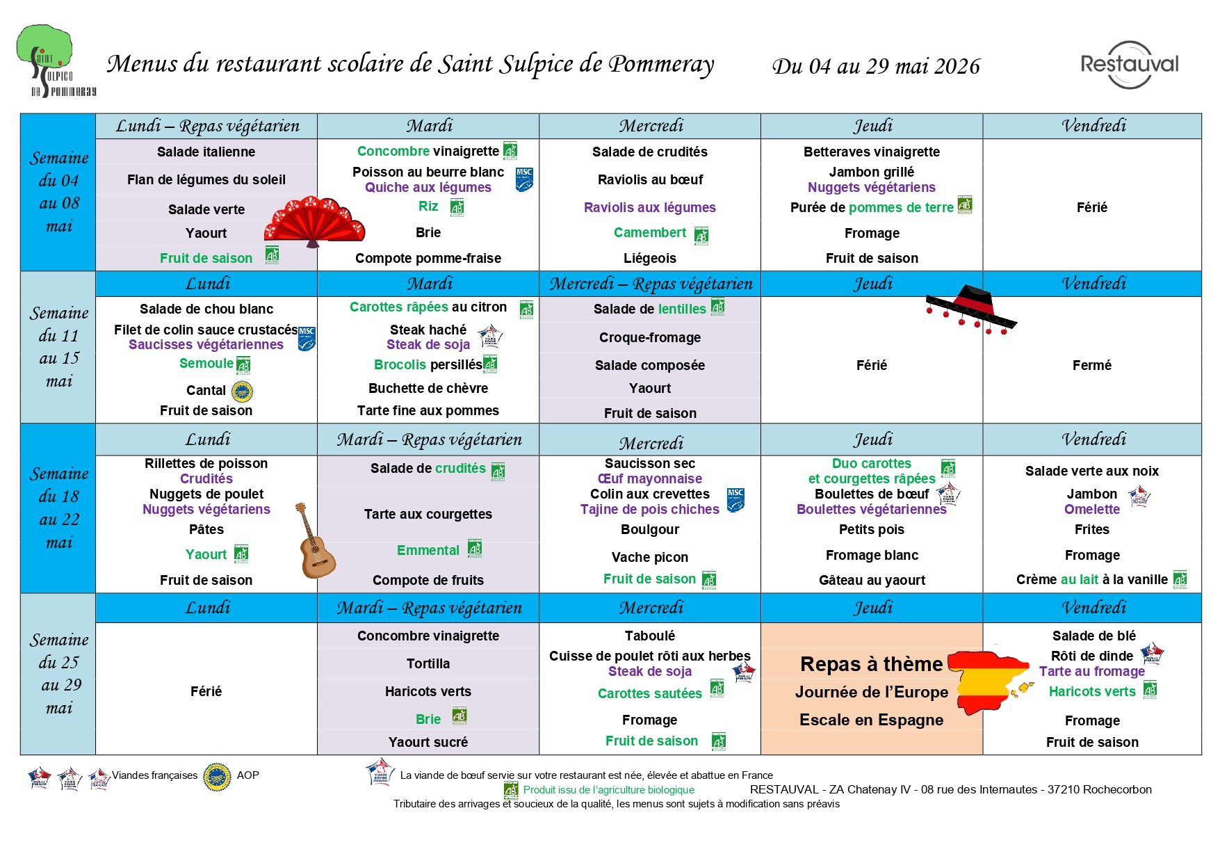 Repas scolaire 2025-2026 trimestre 3 partie 1