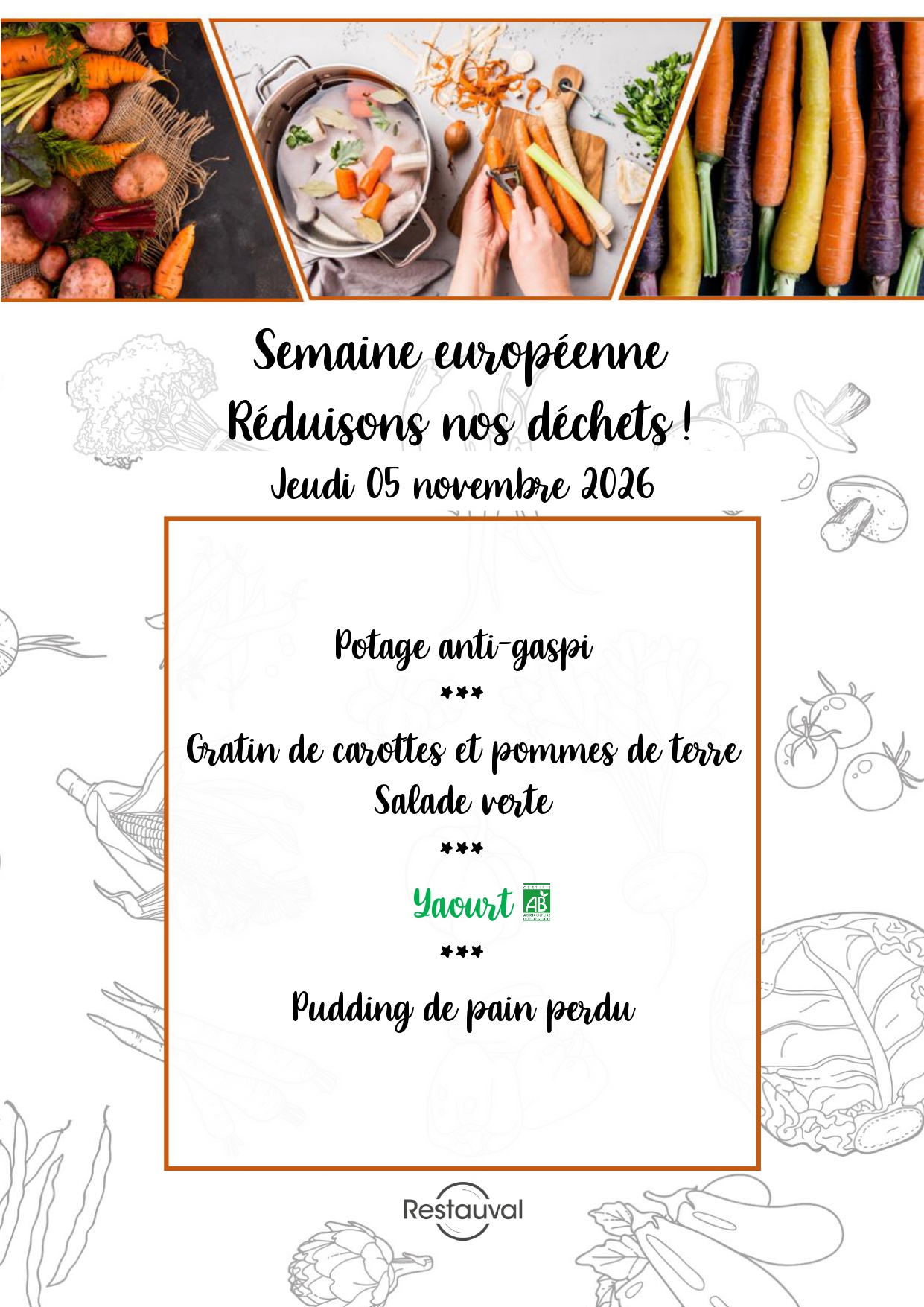 Repas scolaire 2026-2027 Reduction des dechets
