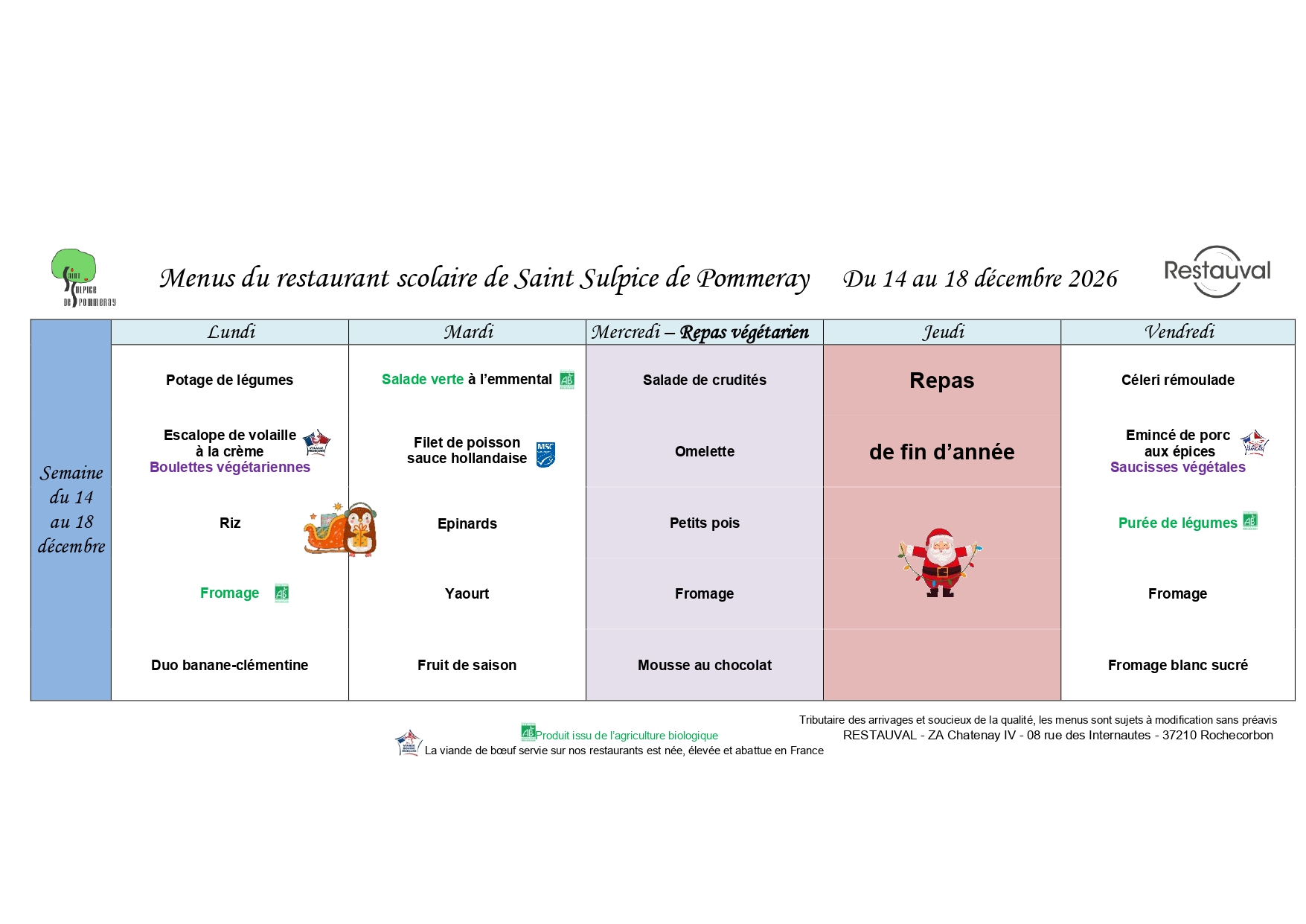Repas scolaire 2025-2026 trimestre 1 partie 5